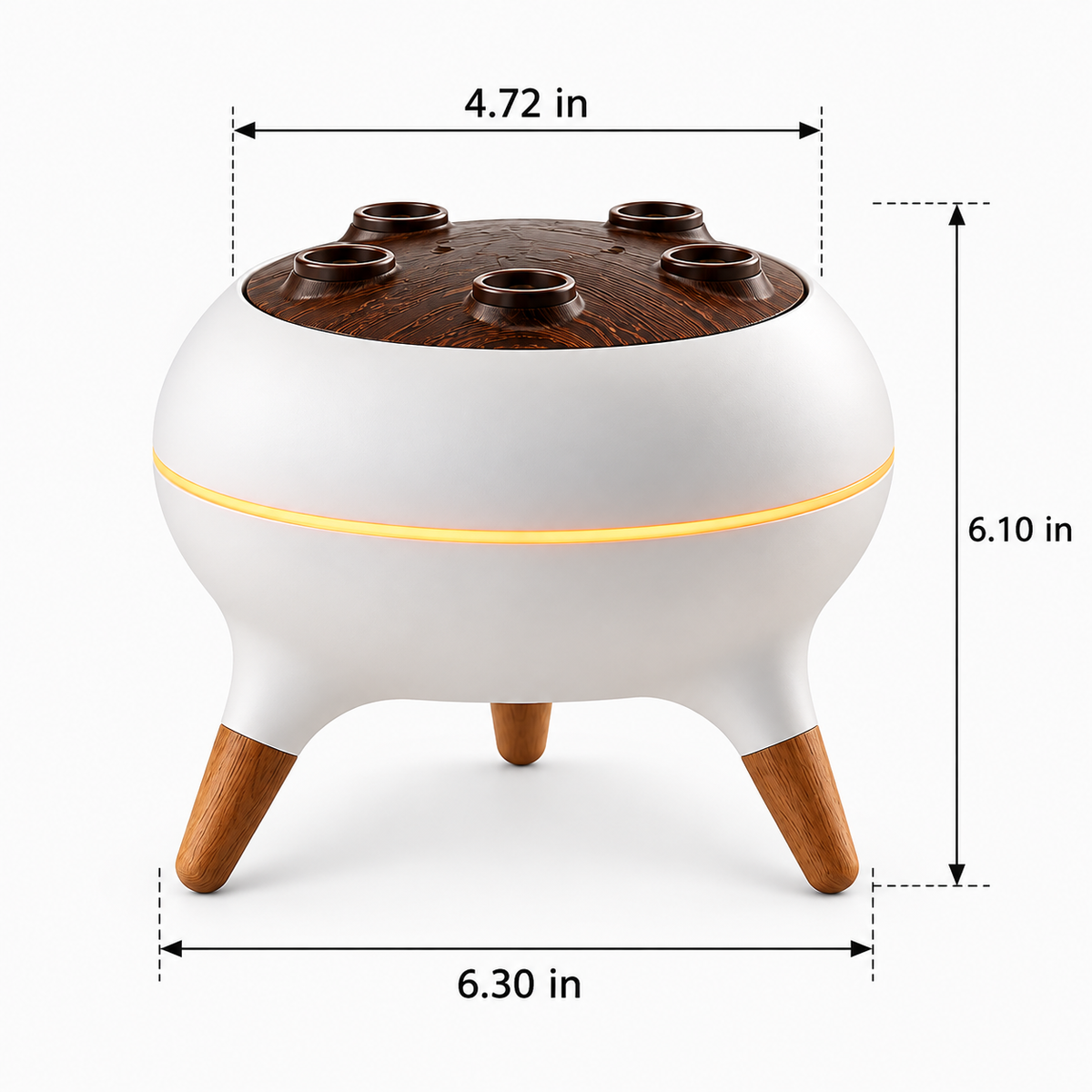 Jellyfish Mist Humidifier with Ambient LED Light, Decorative Desktop Cool Mist Humidifier for Bedroom, Living Room and Office